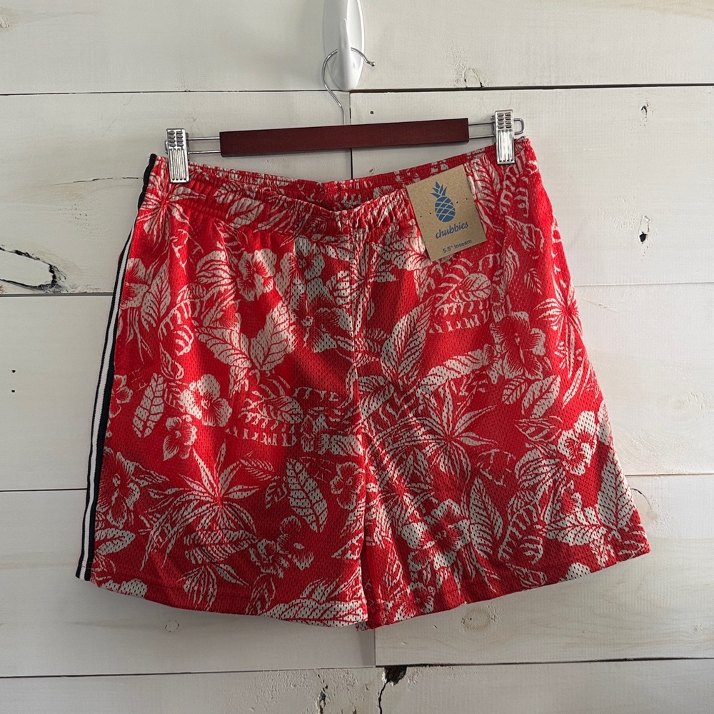 Chubbies Hawaiian floral print mesh shorts